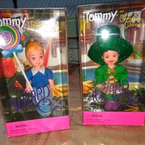 Wizard of Oz Set of 2 Tommy as the Lollypop Kid Munchkin and Munchkin Mayor